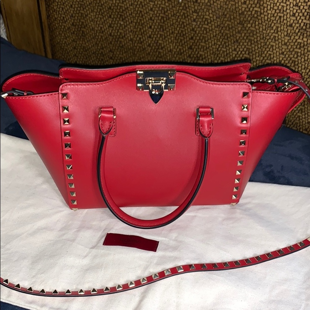 🚨🆕 Valentino Rockstud top handle bag - Picture 4 of 8